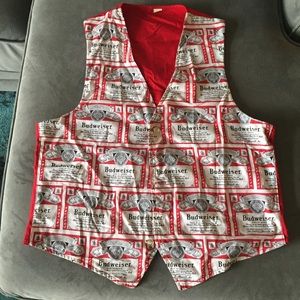 Men's retro Budweiser vest